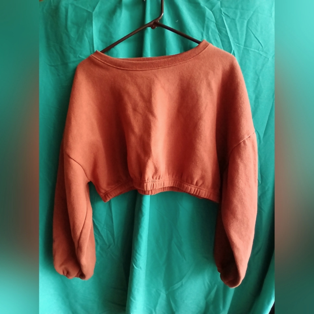 Fashion Nova Sweater, Burnt Orange, 2XL